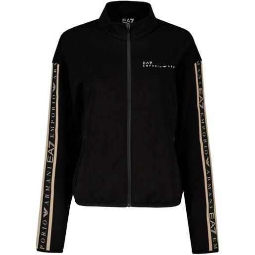 EA7 EMPORIO ARMANI felpa full zip natural ventus7 donna