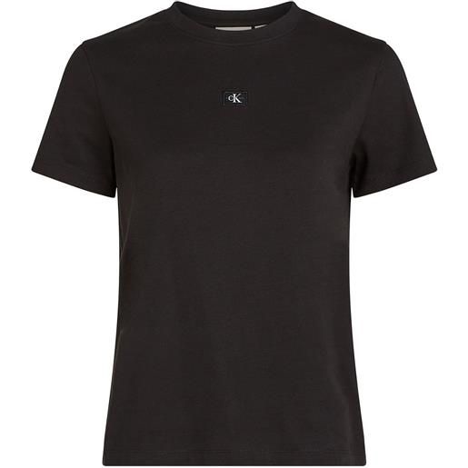CALVIN KLEIN t shirt woven label regular donna