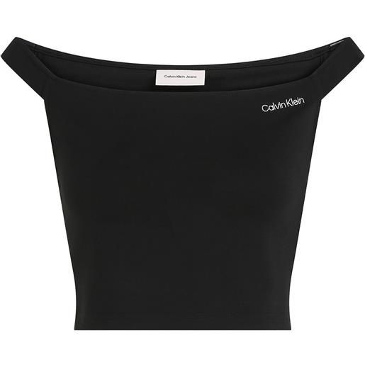 CALVIN KLEIN top logo bardot donna