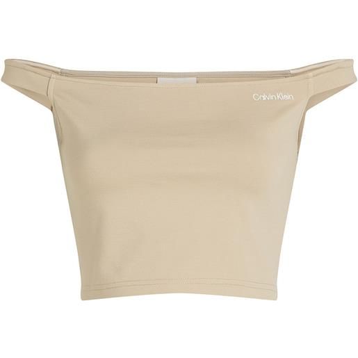 CALVIN KLEIN top logo bardot donna