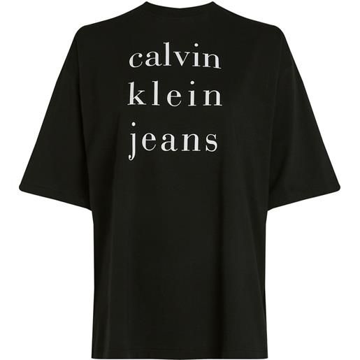 CALVIN KLEIN t shirt cj leans logo tee donna