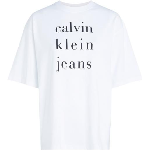 CALVIN KLEIN t shirt cj leans logo tee donna
