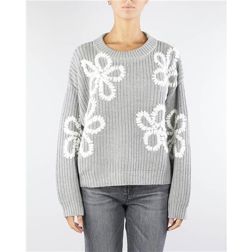 NO SECRETS maglia a coste con ricamo no secrets