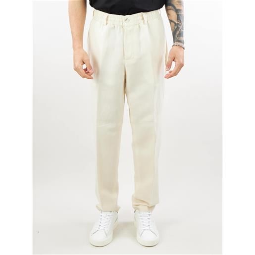 PATRIZIA PEPE pantalone in misto lino e viscosa patrizia pepe