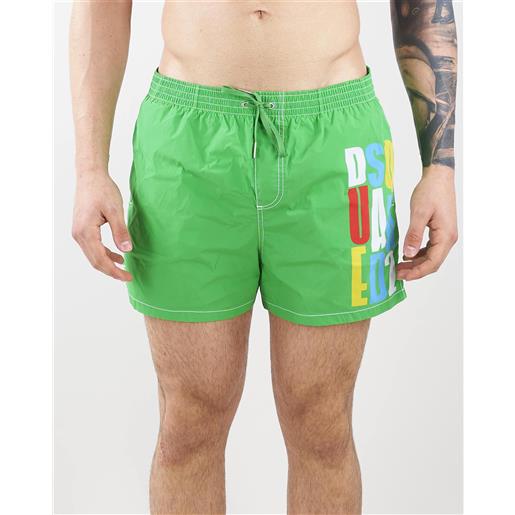 DSQUARED costume con stampa multicolor dsquared