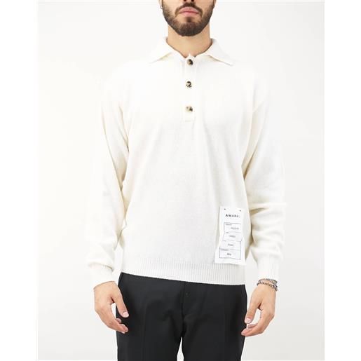 AMARANTO polo in misto lana e cashmere amaranto