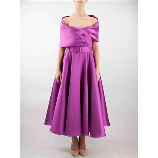 RHEA COSTA abito midi in mikado rhea costa