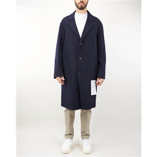 AMARANTO cappotto in misto lana e cashmere relaxed fit amaranto