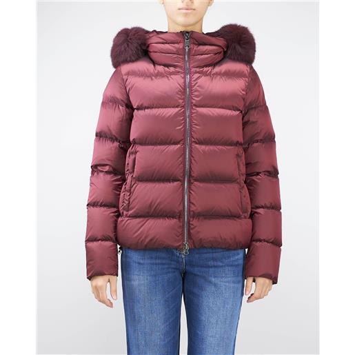 COLMAR piumino corto con vera pelliccia colmar