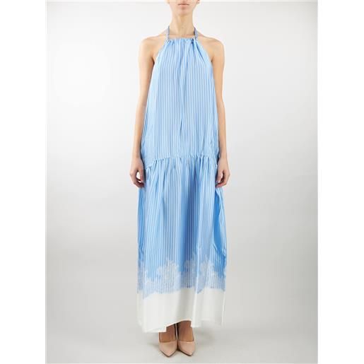 ERMANNO BY ERMANNO SCERVINO abito a righe con pizzo ermanno by ermanno scervino