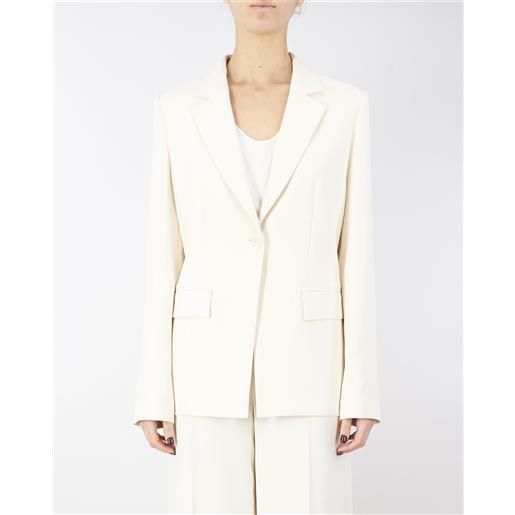 TWIN SET giacca blazer in crêpe fluido