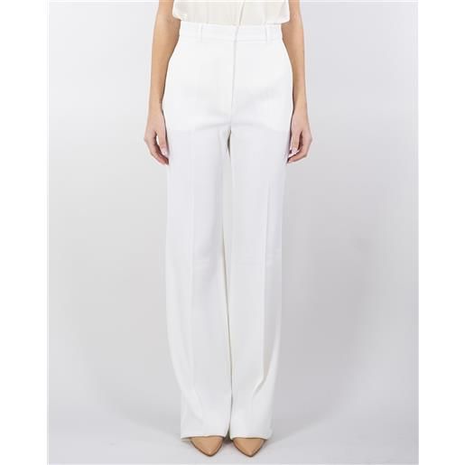 MAX MARA STUDIO pantalone dritto in satin di lana