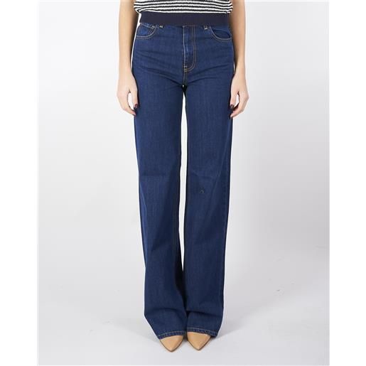 TWIN SET jeans straight fit blu scuro