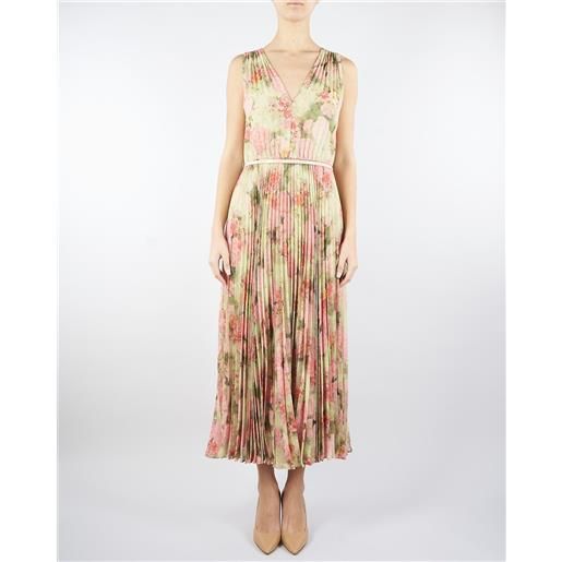 MAX MARA STUDIO abito svasato in georgette fantasia