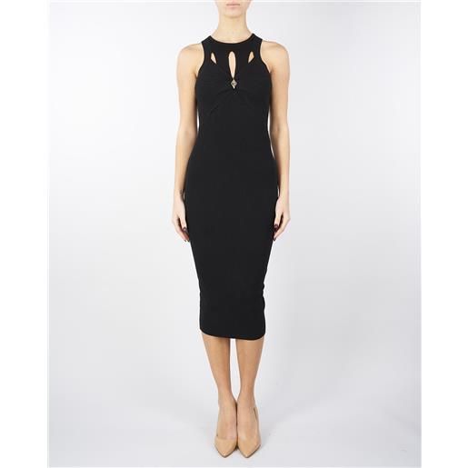 ELISABETTA FRANCHI abito a costine con cut out