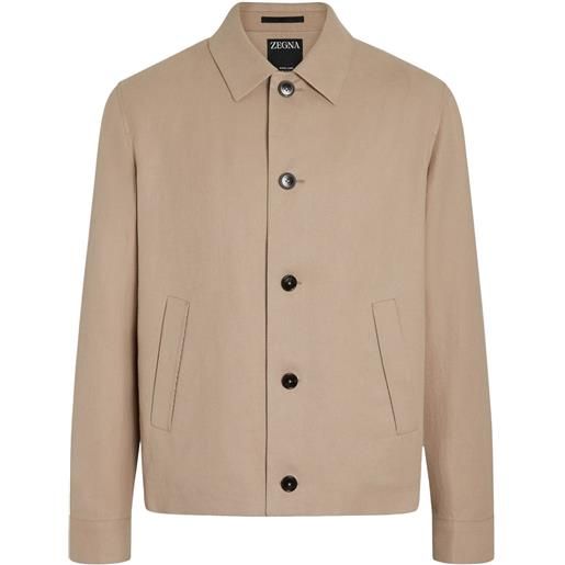 Zegna giacca oasi lino - toni neutri