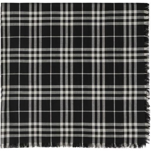 Burberry sciarpa a quadri - nero