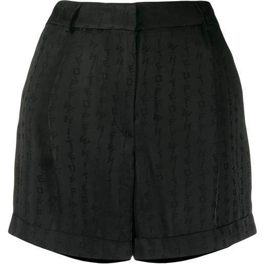Off-White shorts con logo - nero