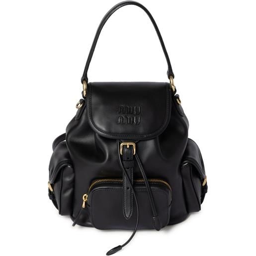 Miu Miu zaino in pelle - nero