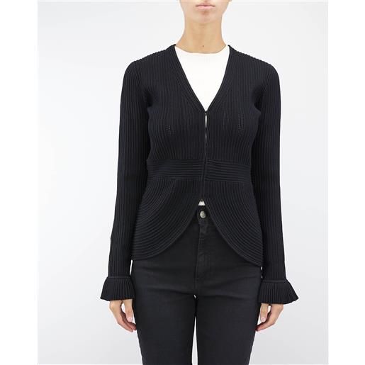 TWIN SET giacca fitted in maglia con mix di punti twinset