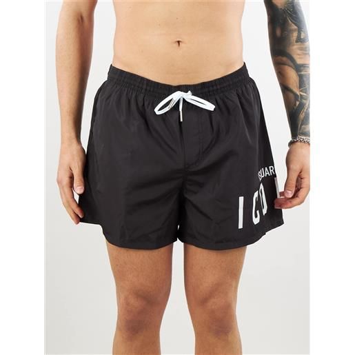 DSQUARED costume con stampa logo dsquared