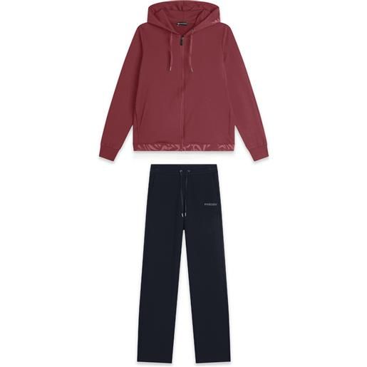 Freddy tuta donna con zip, cappuccio e dettagli floreali