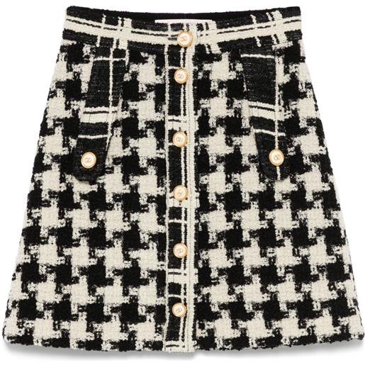 Valentino Garavani minigonna in tweed - bianco