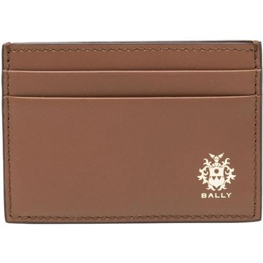 Bally portacarte in pelle - marrone