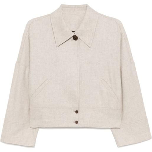 N.Peal giacca in cashmere - toni neutri