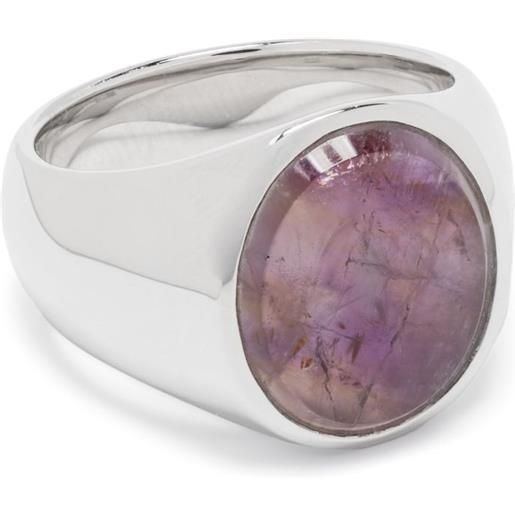 Tom Wood oval sakura ring - argento