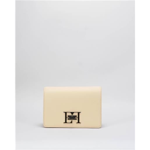 ELISABETTA FRANCHI borsa a tracolla con girello logo in metallo elisabetta franchi