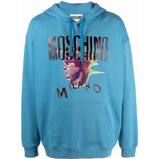 Moschino felpa con stampa - blu