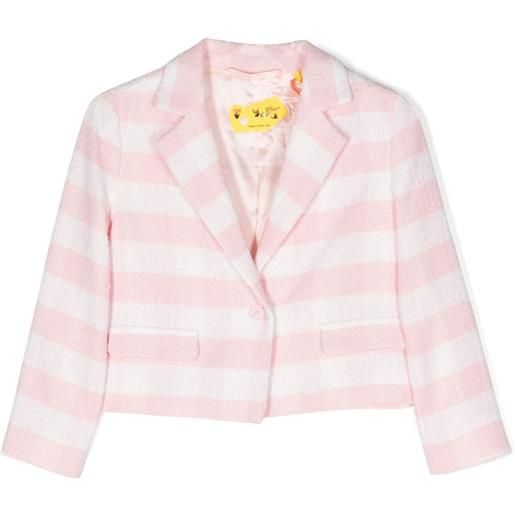 Off-White Kids blazer crop - rosa
