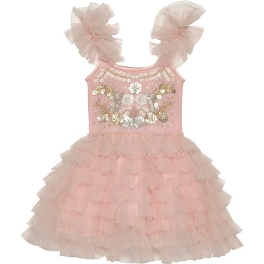 Tutu Du Monde abito in tulle con ruches - rosa