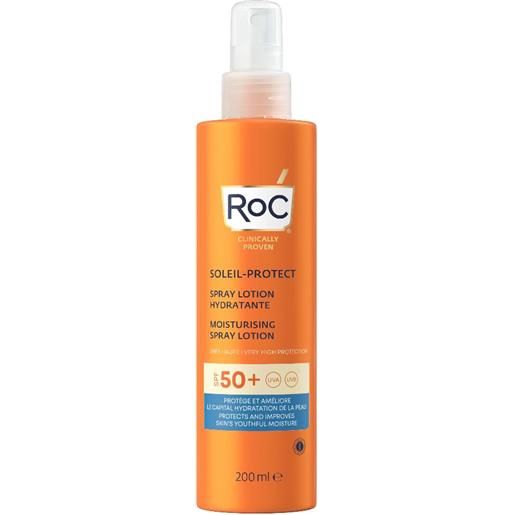 ROC OPCO LLC roc solare corpo lozione spray idratante spf50+ 200ml: protezione solare avanzata e idratazione