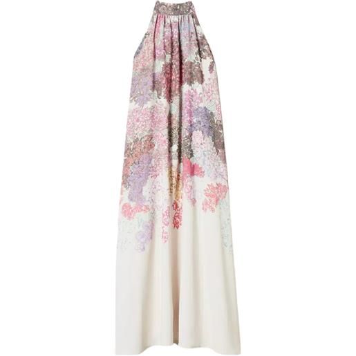 TWINSET abito lungo halter myfo a fiori