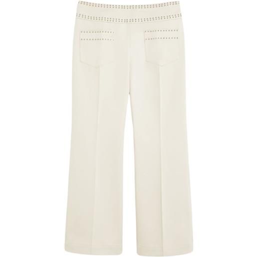Weekend Max Mara pantaloni svasati in cotone elasticizzato
