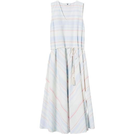 TWINSET abito a righe - bianco