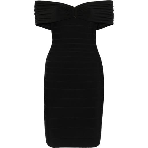 Hervé Léger abito corto celine - nero