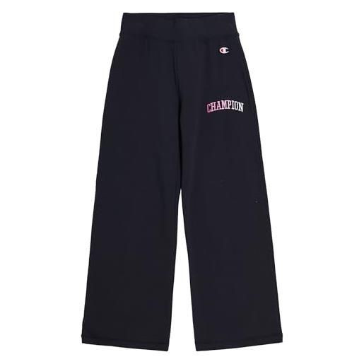 Champion legacy american heritage g -ultralight spring terry straight hem pantaloni da tuta, nero, 5-6 anni bambine e ragazze ss24