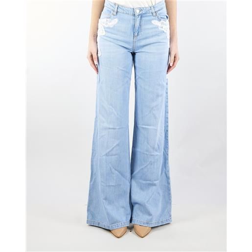 ERMANNO BY ERMANNO SCERVINO pantaloni in denim con ricamo