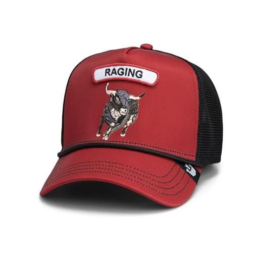 Goorin Bros. cappello rocker top trucker per uomo e donna, rosso (gb2 raging bull), taglia unica