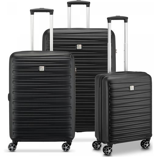 Modo By Roncato houston 2.0 set valigie (grande, medio, cabina) - nero