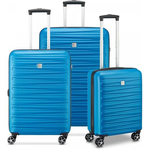 Modo By Roncato houston 2.0 set valigie (grande, medio, cabina) - denim