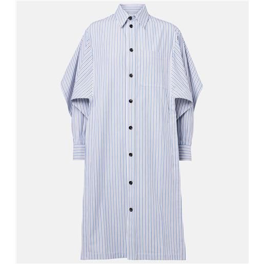 Bottega Veneta abito chemisier in cotone a righe