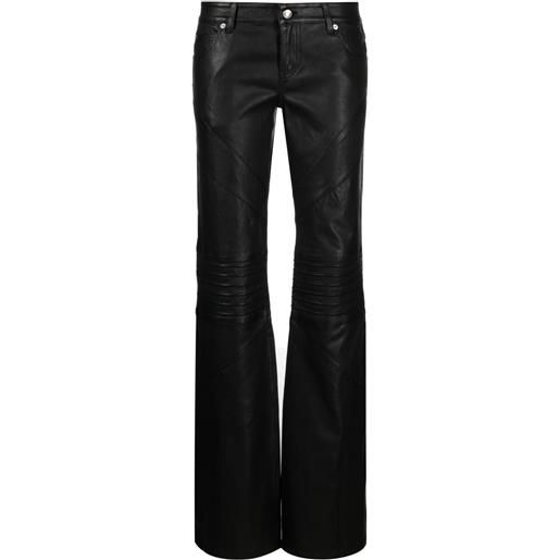 Zadig&Voltaire pantaloni in pelle paulin - nero