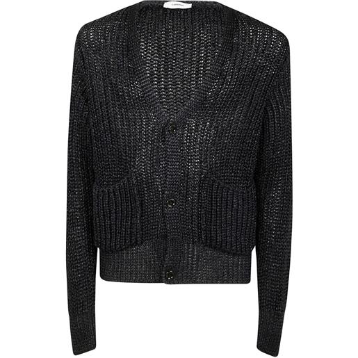 Lardini cardigan con scollo a v - blu