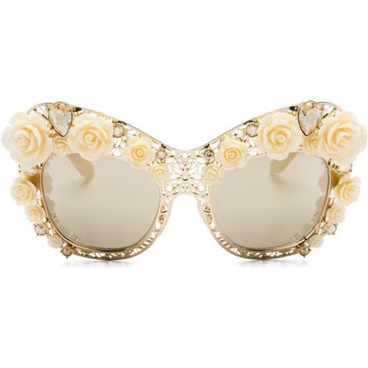 Dolce & Gabbana Eyewear occhiali da sole cat-eye - oro