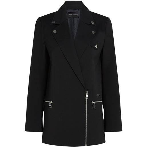 Karl Lagerfeld blazer biker - nero