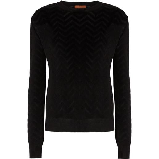 Missoni maglione girocollo - nero